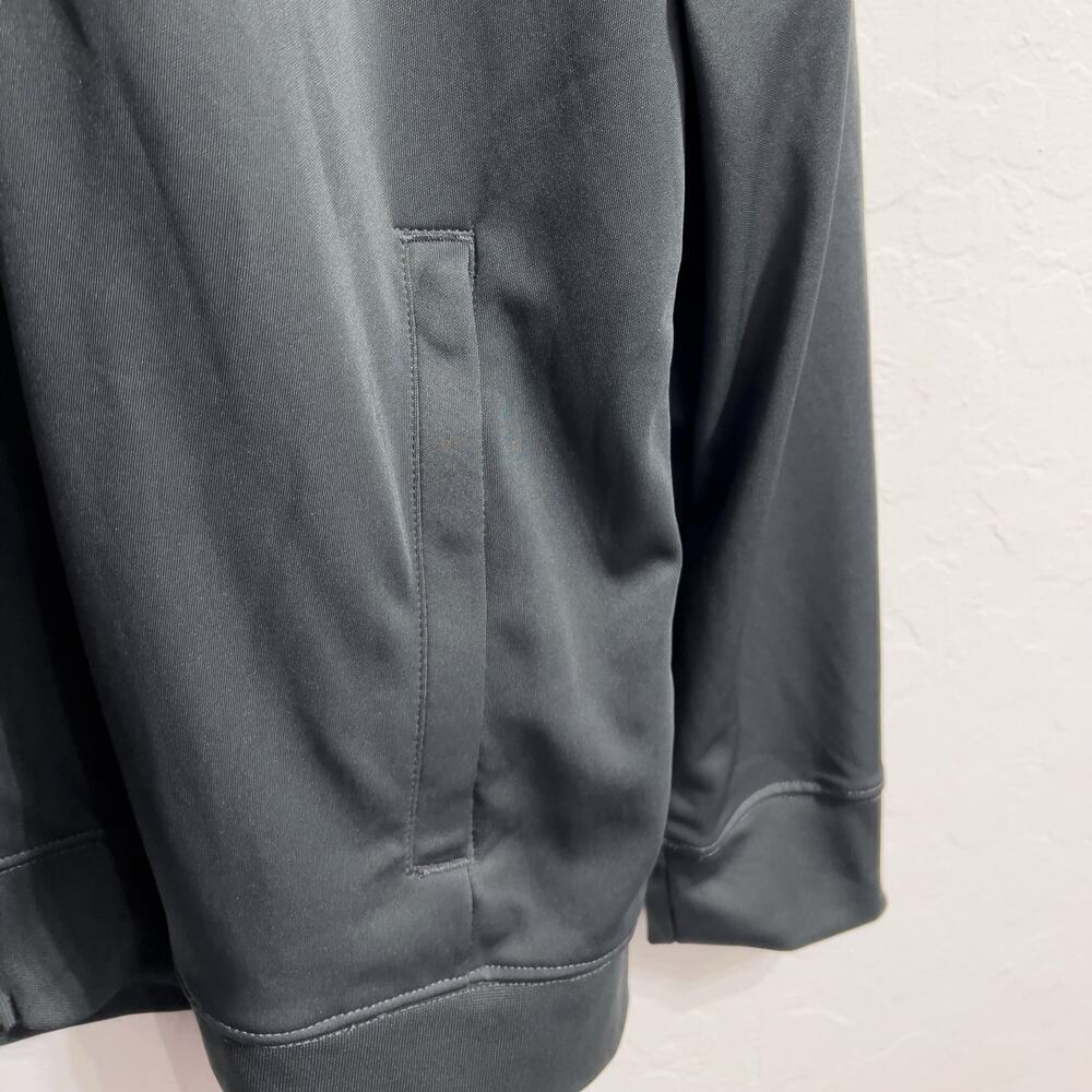 Nike Jacket Mens XL Full Zip Soccer Logo Grey Black Warm Up Track Active - Picture 5 of 7